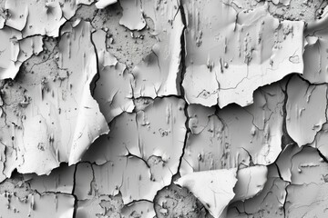 Close-up black and white photo of peeling paint. Suitable for design projects