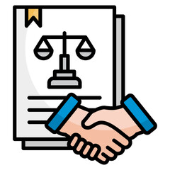 Agreement  Icon Element For Design