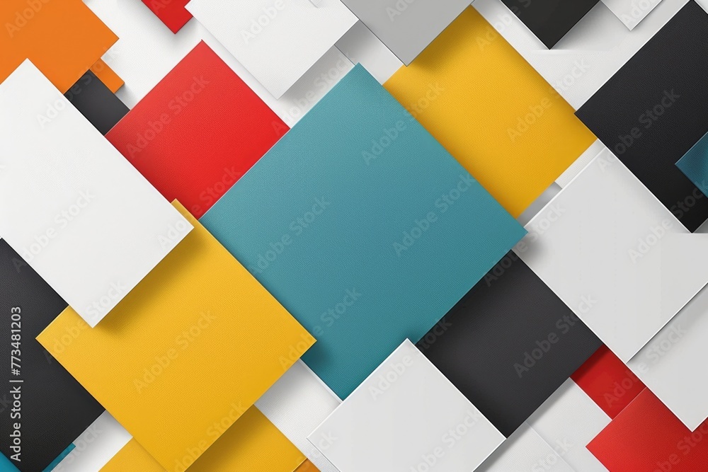 Leinwandbilder abstract background with vibrant colored squares. suitable for graphic design projects