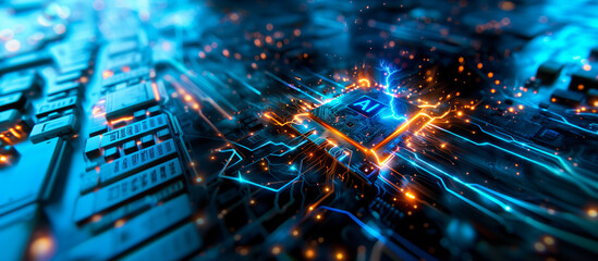 Artificial Intelligence AI Logo Business Technology Information Computing Data Circuit