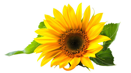 Vibrant Sunflower, Its Golden Petals Radiating Warmth and Happiness, Capturing the Essence of a Sunny Day