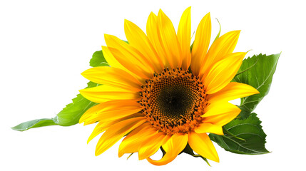 Obraz premium Vibrant Sunflower, Its Golden Petals Radiating Warmth and Happiness, Capturing the Essence of a Sunny Day