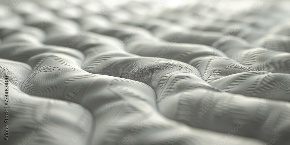 Poster Close-up of a mattress with a unique pattern. Ideal for home decor or furniture concepts