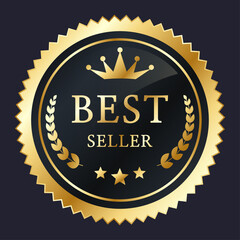 [vector] Product bestseller, highest quality badge