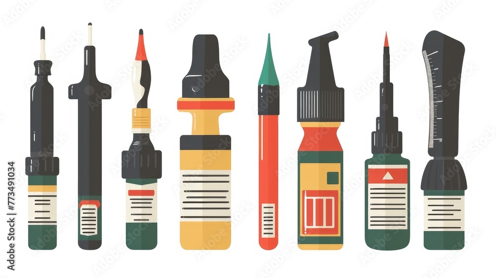 Poster Collection of different types of tools, perfect for DIY projects or construction concepts