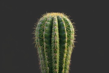 Detailed view of a cactus plant, suitable for botanical and nature themes