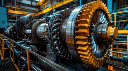 Obraz premium A machine inside a building, suitable for industrial use