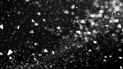 A serene image of snow falling, perfect for winter themes - obrazy, fototapety, plakaty
