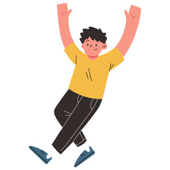 Happy People Character Illustration