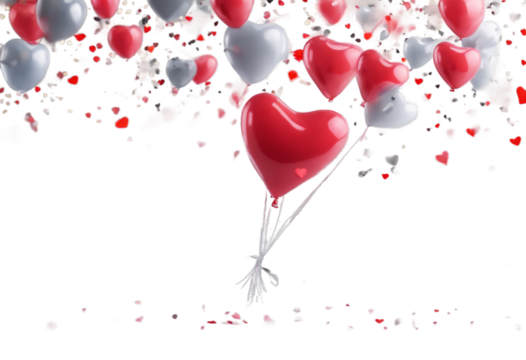 grey web copy advertising. party banner flyer Card confetti Lovely Place decor design empty paste. text balloons. space poster shaped background heart bunch balloon anniversary birthd - Powered by Adobe