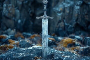 Sword on Rocks