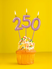 Number of followers or likes - Candle number 250