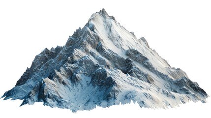 Majestic snow-capped mountain peak, suitable for outdoor and nature themes