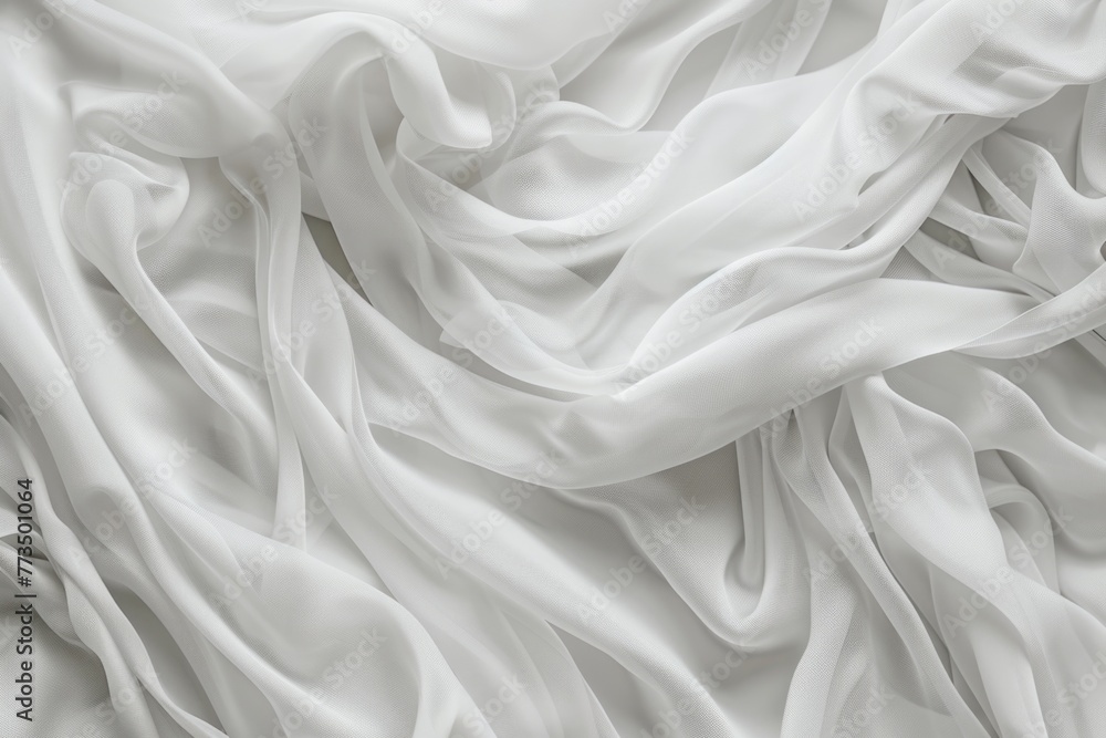 Poster close up view of white fabric, suitable for background use