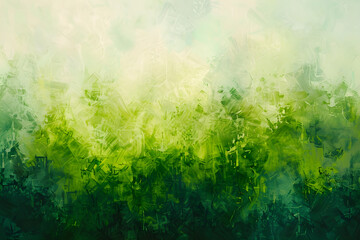 Serene Abstract Representation of A Palette of Green Shades - A Visual Blend of Lime, Jade, Mint, Forest and Emerald