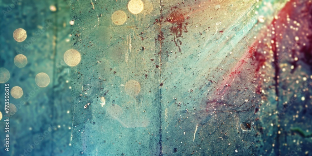 Poster a close up of a rain soaked window. perfect for weather or introspective themes