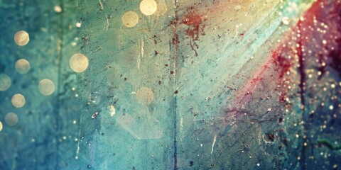 A close up of a rain soaked window. Perfect for weather or introspective themes - obrazy, fototapety, plakaty