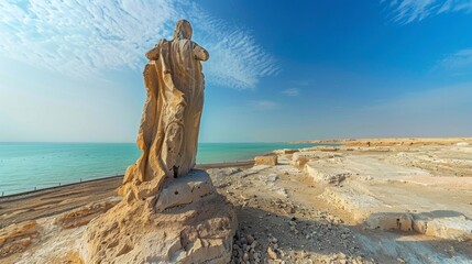statue of the woman of LOT for looking back at sodom and gomorrah in high resolution and quality