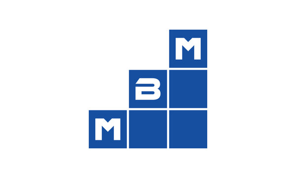 MBM initial letter financial logo design vector template. economics, growth, meter, range, profit, loan, graph, finance, benefits, economic, increase, arrow up, grade, grew up, topper, company, scale