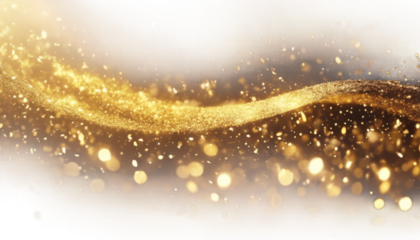 glitter trail confetti shine sparks Gold Golden glowing comet tail glittering particles sparkling shimmer light wave. magic glistering wave particle