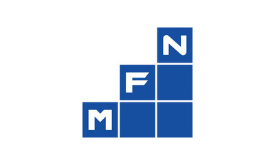 MFN initial letter financial logo design vector template. economics, growth, meter, range, profit, loan, graph, finance, benefits, economic, increase, arrow up, grade, grew up, topper, company, scale