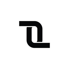 ZO, OZ, Abstract initial monogram letter alphabet logo design