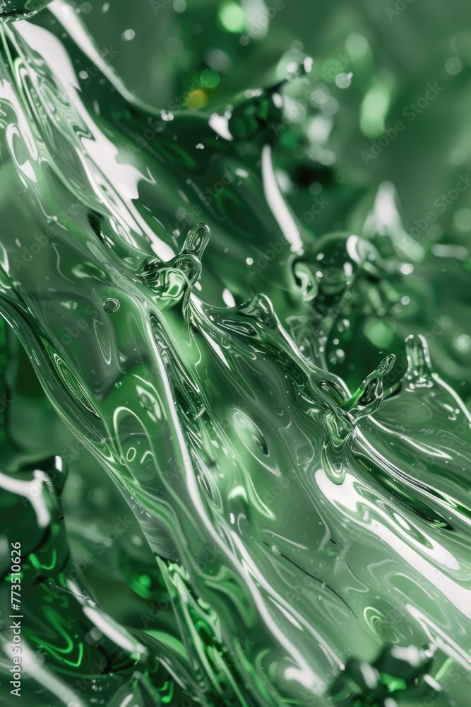 Poster close up of a green liquid filled bottle, suitable for various design projects