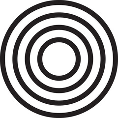 Concentric circle elements. Design geometric