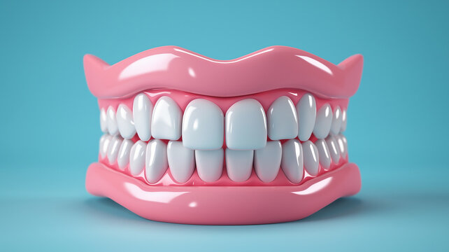 teeth and dental tools 3d