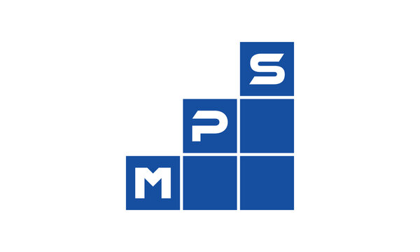 MPS initial letter financial logo design vector template. economics, growth, meter, range, profit, loan, graph, finance, benefits, economic, increase, arrow up, grade, grew up, topper, company, scale
