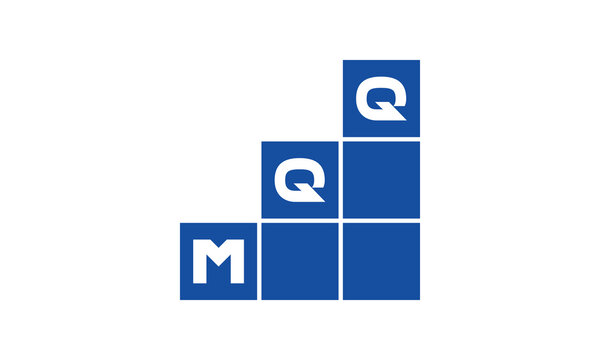 MQQ initial letter financial logo design vector template. economics, growth, meter, range, profit, loan, graph, finance, benefits, economic, increase, arrow up, grade, grew up, topper, company, scale