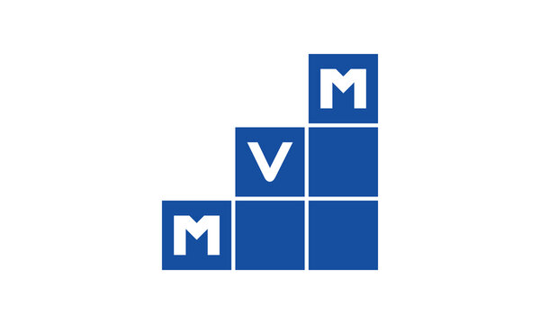 MVM initial letter financial logo design vector template. economics, growth, meter, range, profit, loan, graph, finance, benefits, economic, increase, arrow up, grade, grew up, topper, company, scale