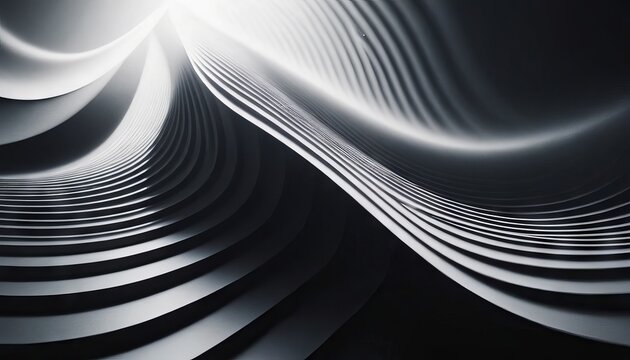 Abstract background with lines and waves. Composition of shadows and lights.