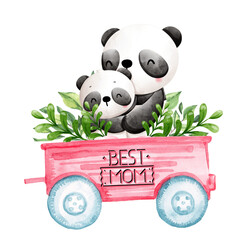 panda bear with bamboo © betania