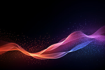 abstract background with waves