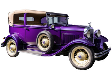 vintage car purple retro classic