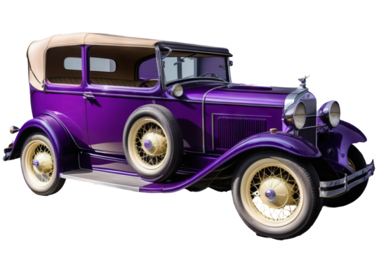 vintage car purple retro classic