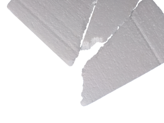 bunch of crushed white styrofoam isolated. styrofoam flakes