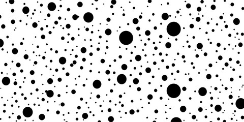 dots black seamless pattern, vector decoration isolated overlay monchrome texture, laser cutting cnc background engraving, decorative print nocolor shape design backdrop transparent svg - obrazy, fototapety, plakaty