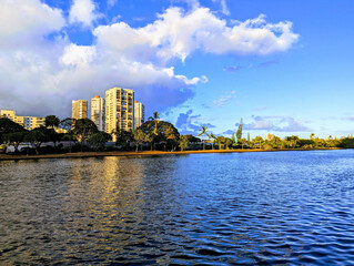 Golden Hour at Ala Wai Canal