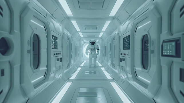 Vista general del interior de la estaci&oacute;n espacial