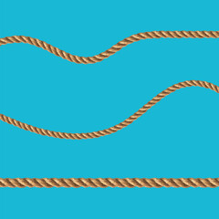 Rope vector illustration. Blue background - 773537065