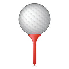 golf ball on tee