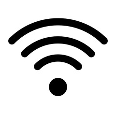 wifi signal full interface user program vector icon - obrazy, fototapety, plakaty