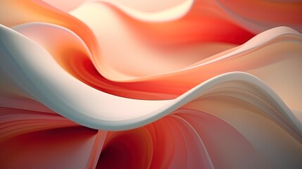 background of orange and pink curved surfaces mixing and creating abstract shapes.