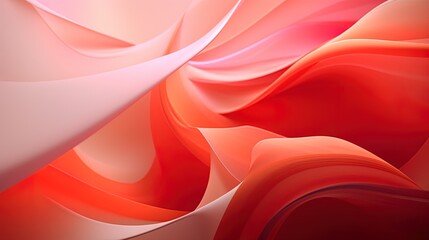 background of orange and pink curved surfaces mixing and creating abstract shapes.