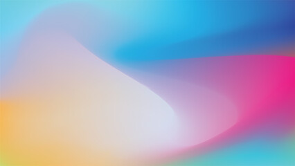 Abstract wave Gradient blue, purple  and orange soft colors. For vector art design with a web banner 