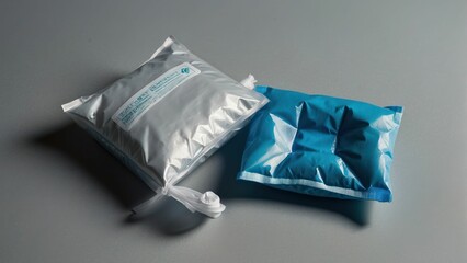 Medical ice packs with temperature control labels