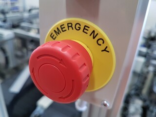 Emergency switch has been install to machine for emergency case