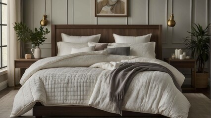 Cozy modern bedroom interior design